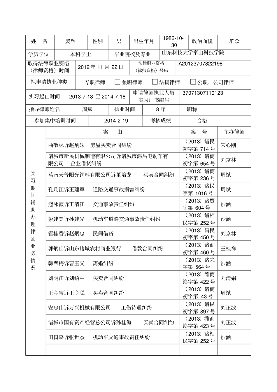 实习鉴定书律师事务所出具一式一份_第2页