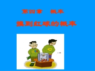 摸到红球的概率