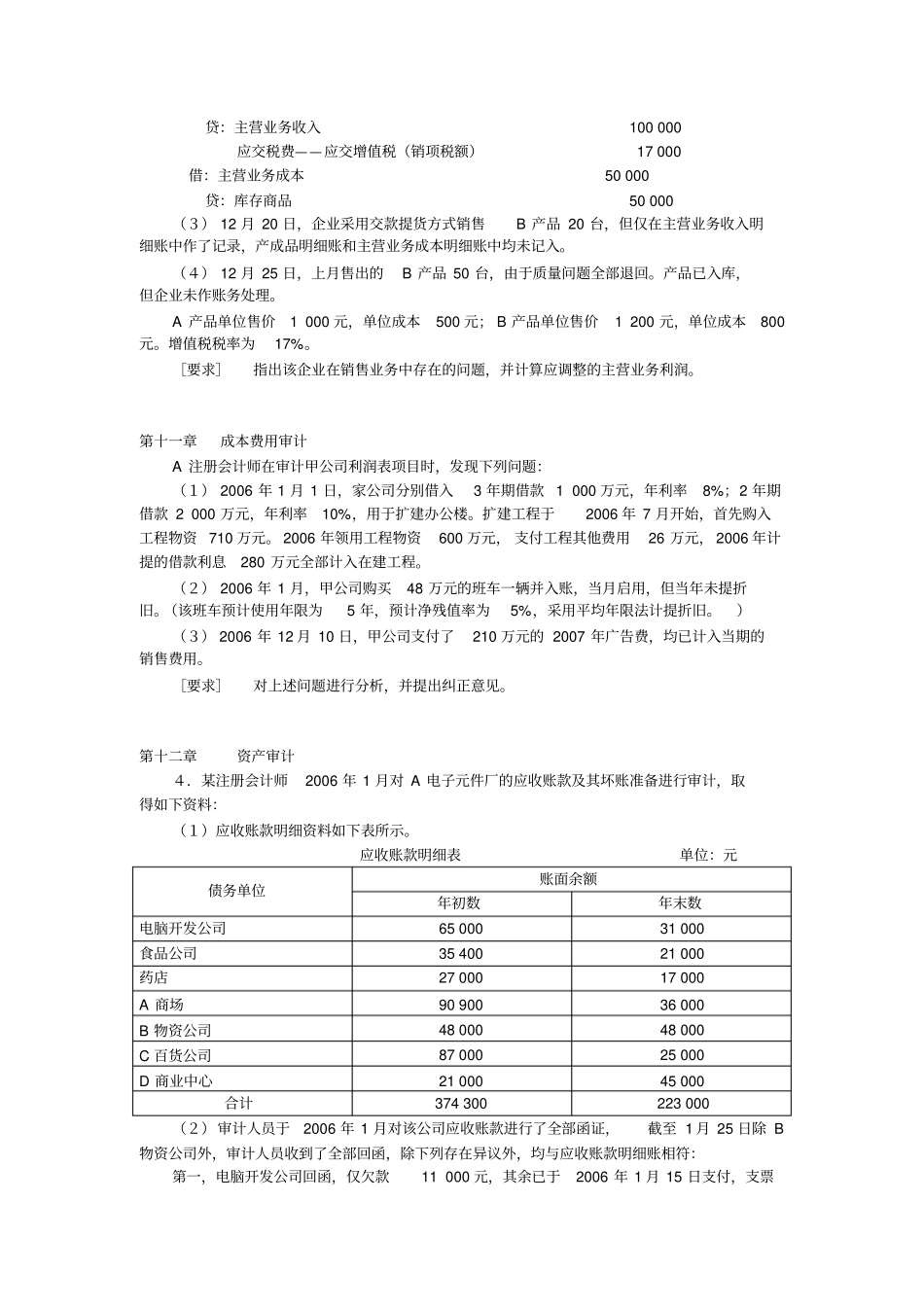 审计习题及答案2同名24611_第2页