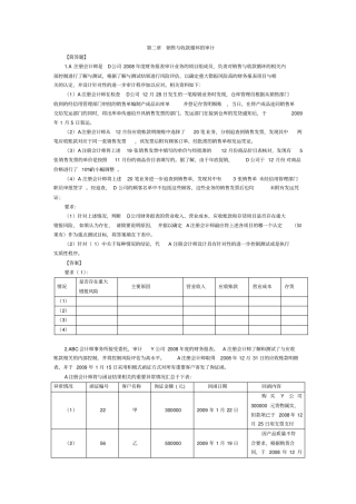 审计实务练习题