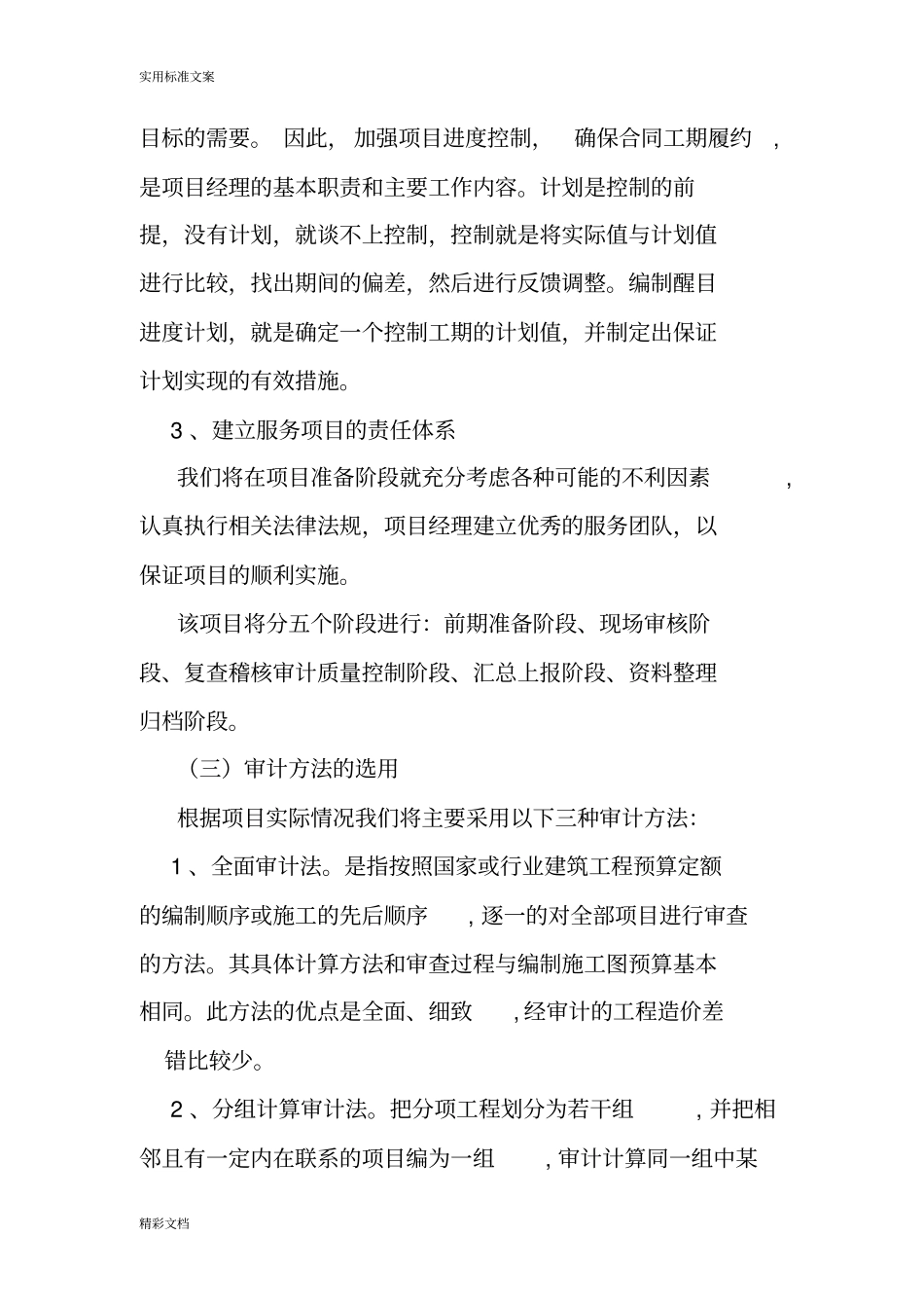 审计的项目组主要人员配置承诺_第3页