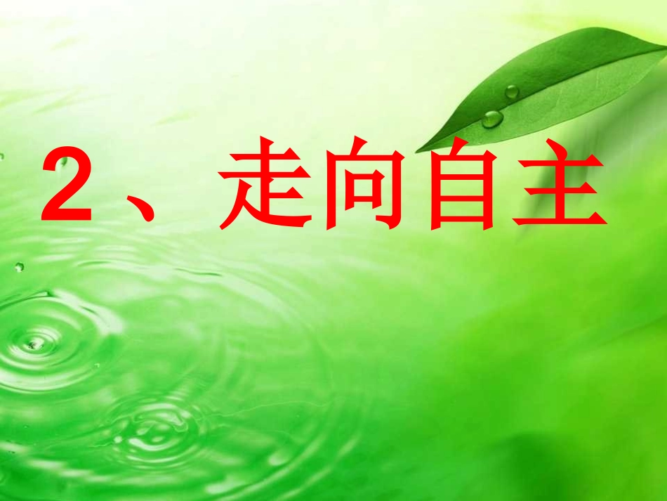 走向自主2(1)_第1页