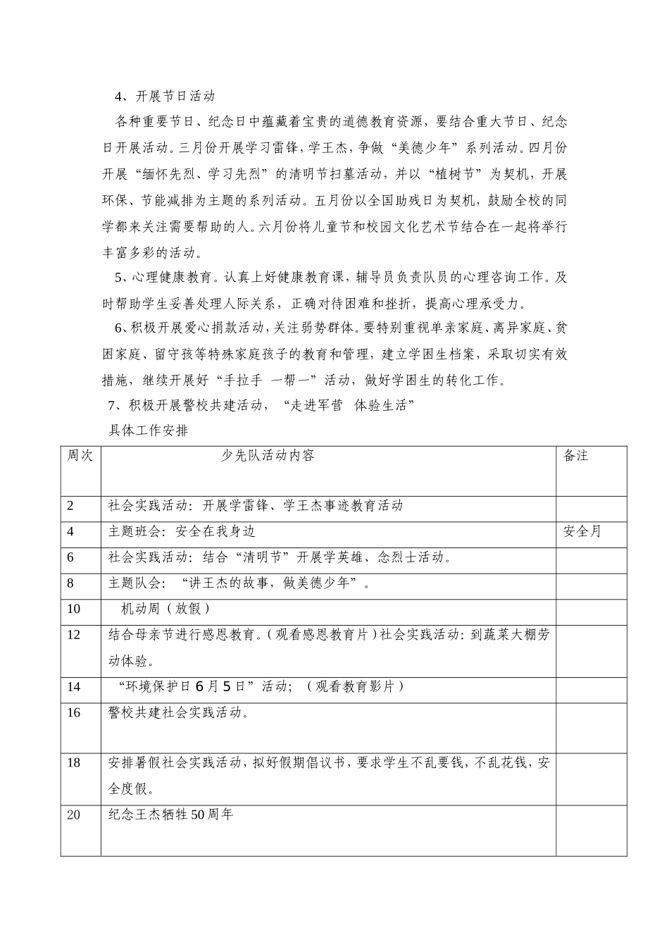 中队工作计划_第2页