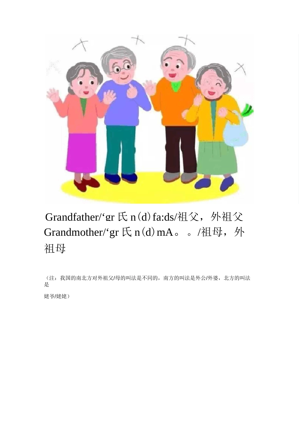 家庭成员称谓_第2页