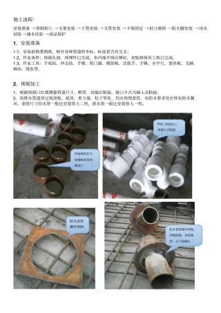 室内PVC塑料排水管道安装