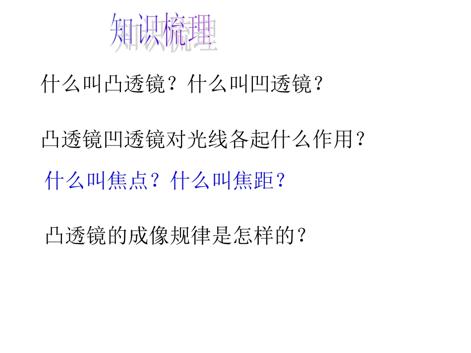 2015年中考物理总复习课件《透镜及其应用》_第3页