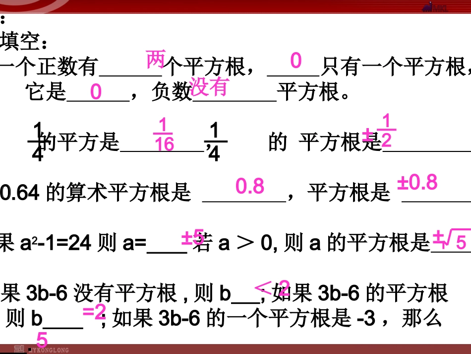 平方根与算术平方根的应用_第3页