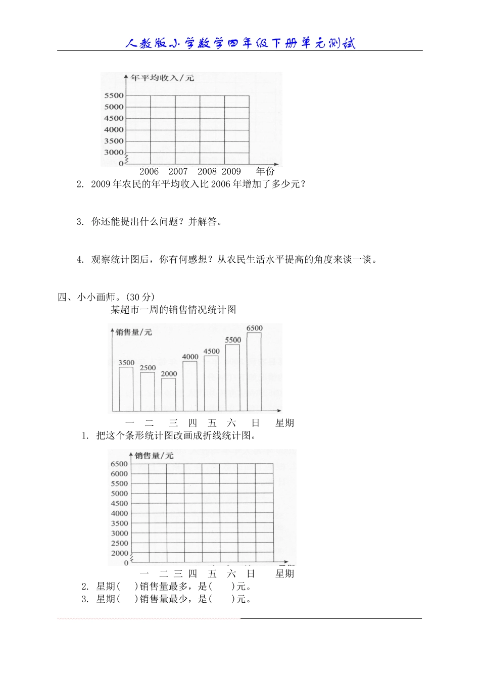 七、统计单元测试7_第2页