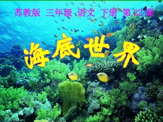 《海底世界》PPT课件