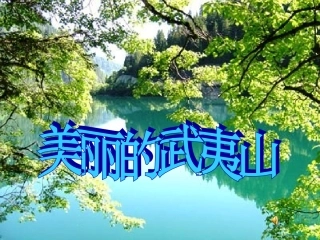 美丽的武夷山