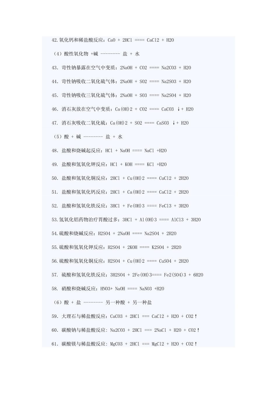 初三化学方程式大全_第3页