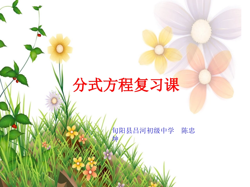 方式方程中考复习_第1页