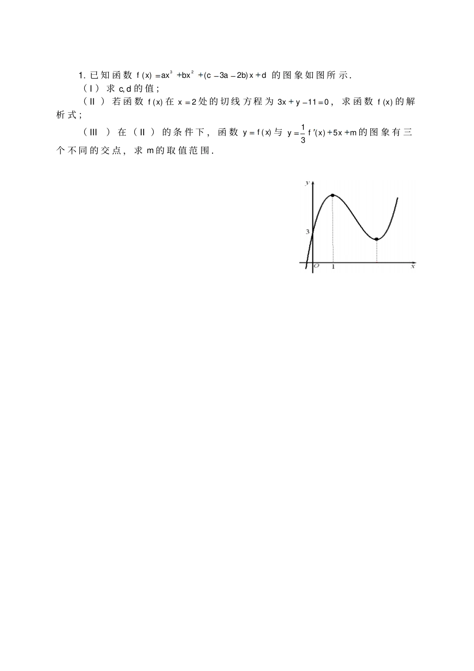 导数历届高考压轴题_第1页