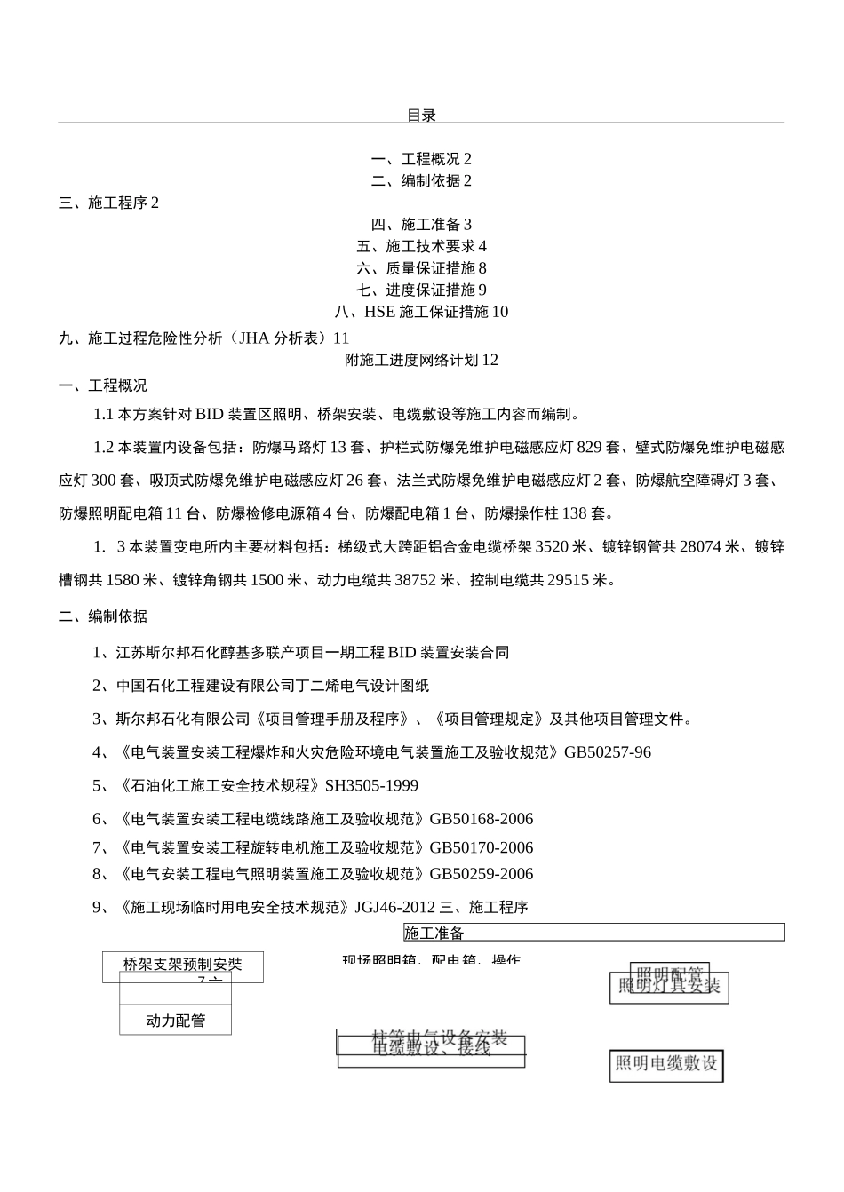 石油化工电气现场施工方法_第1页
