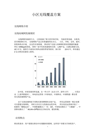 小区无线覆盖方案