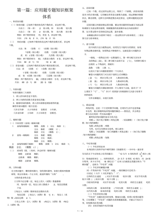 小升初——数学应用题专题带答案