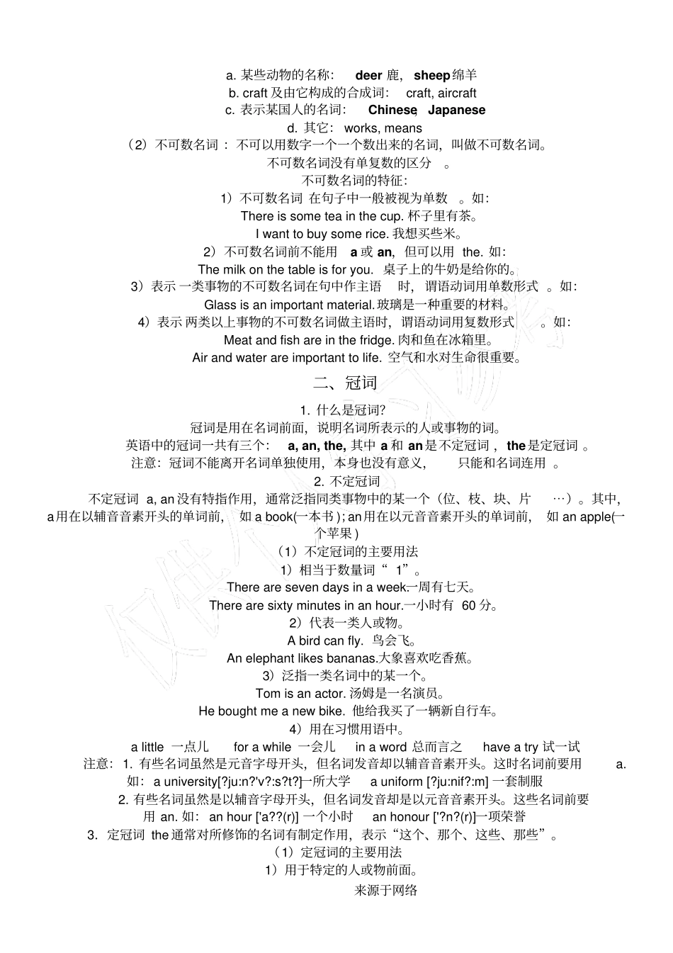 小升初总复习,薄冰重点小学英语语法_第2页