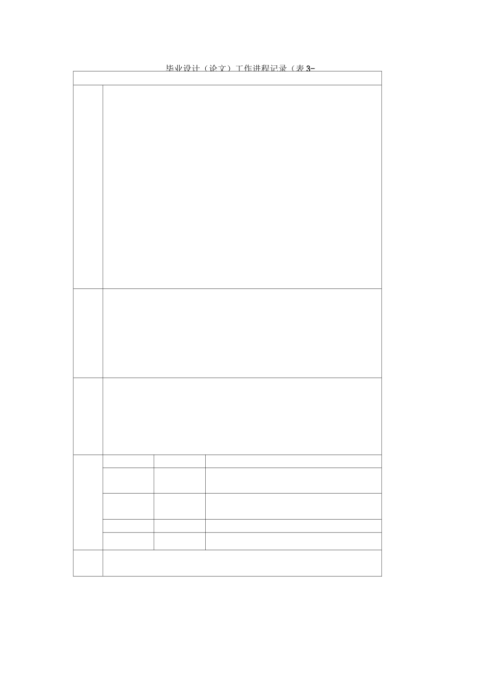 毕业设计进程记录表_第3页