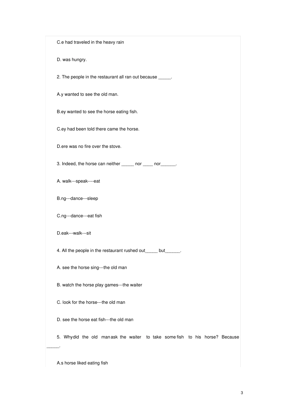 小升初英语练习题10北师大版_第3页