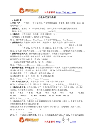 分数单元复习提纲[1]