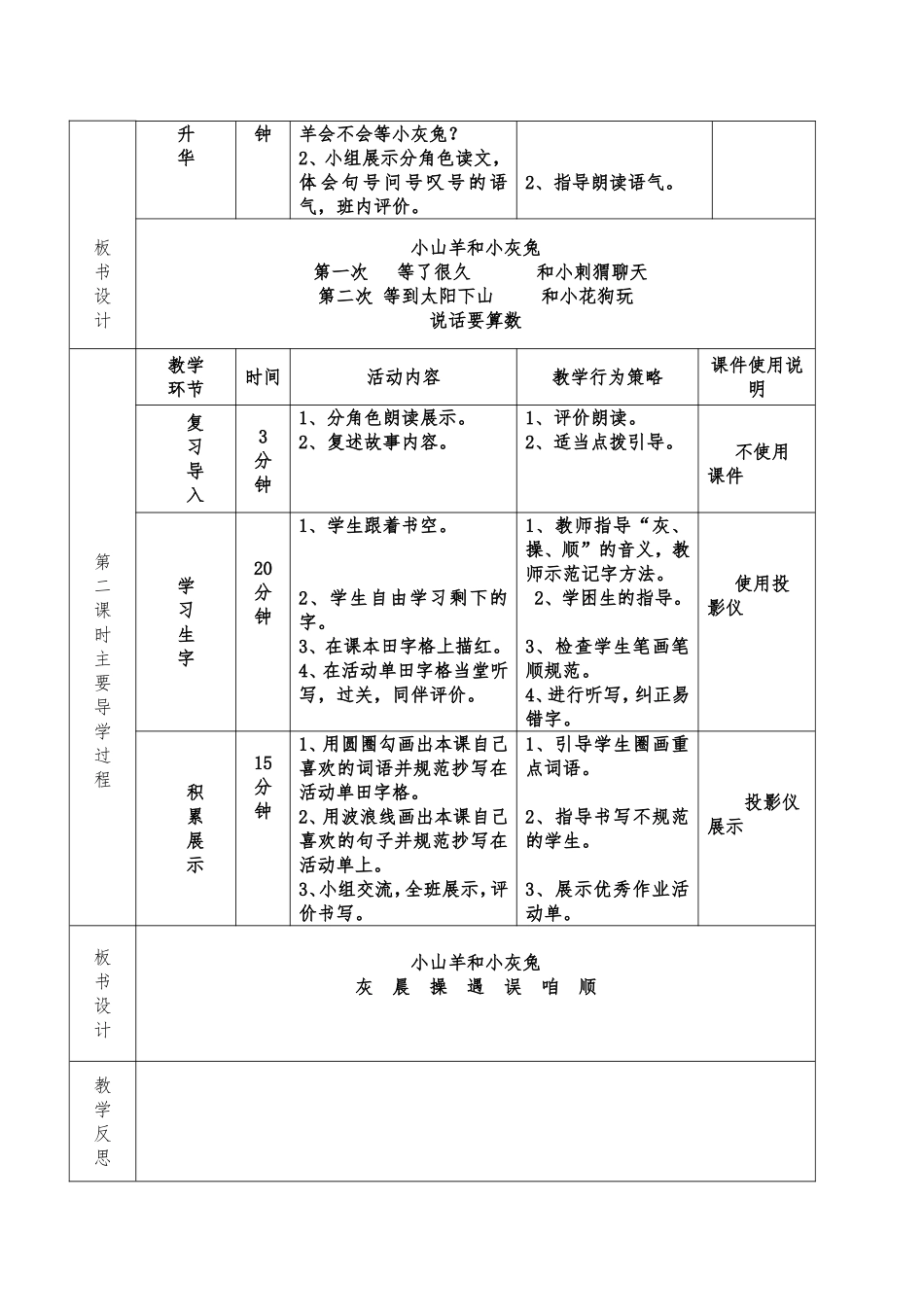 《小山羊和小灰兔》导学案_第2页