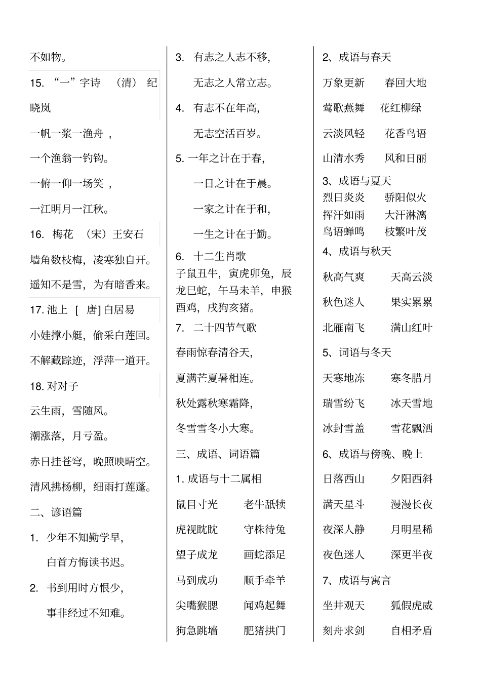 小学与经典同行诵读资料_第2页