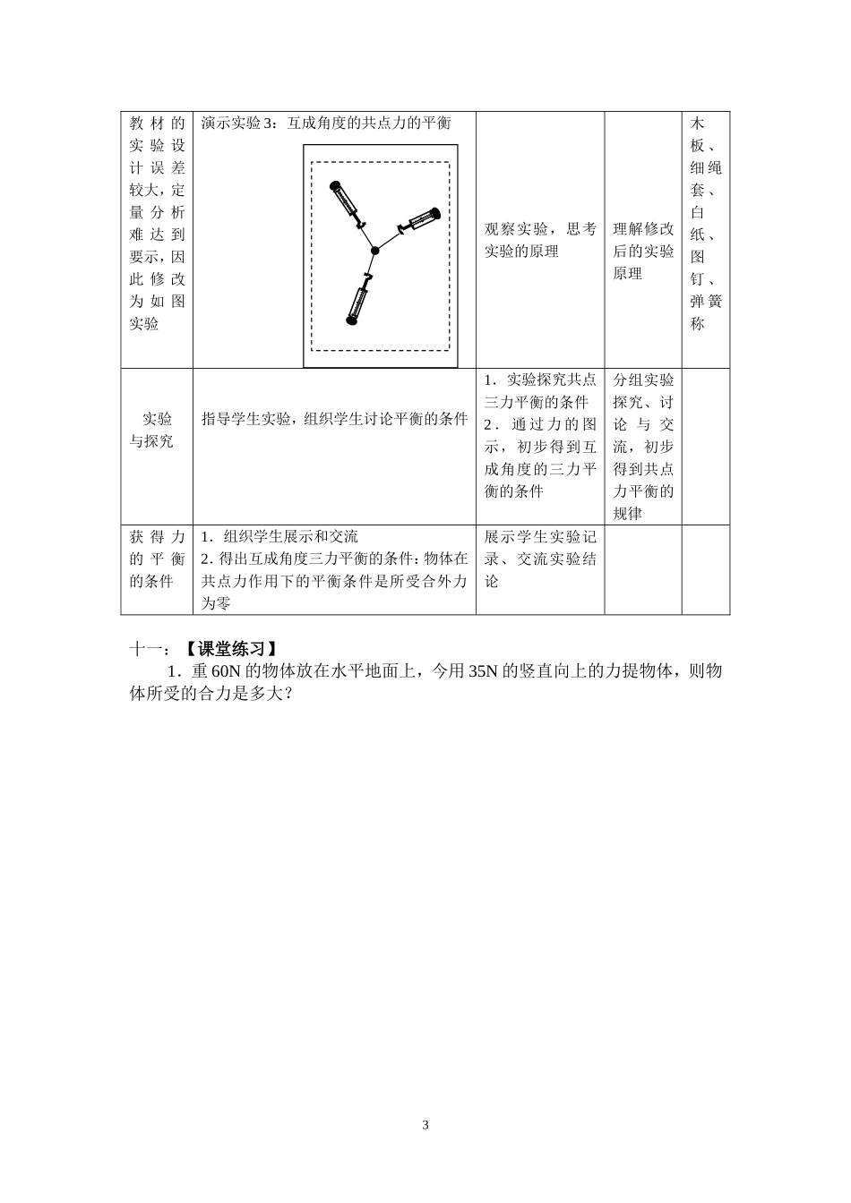共点力的平衡条件_第3页