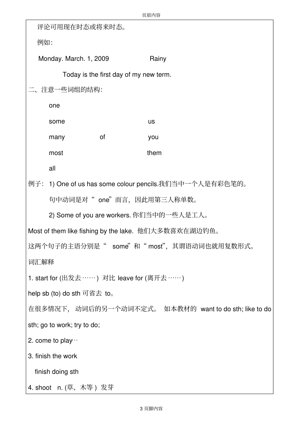 小学六年级下Unit4TreePlantingDay知识点梳理_第3页