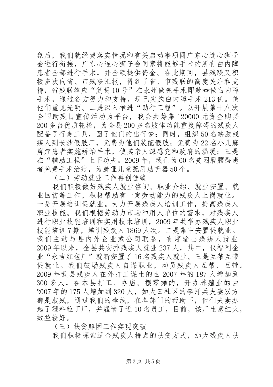 县长助理在残联工作会议上的讲话发言_第2页