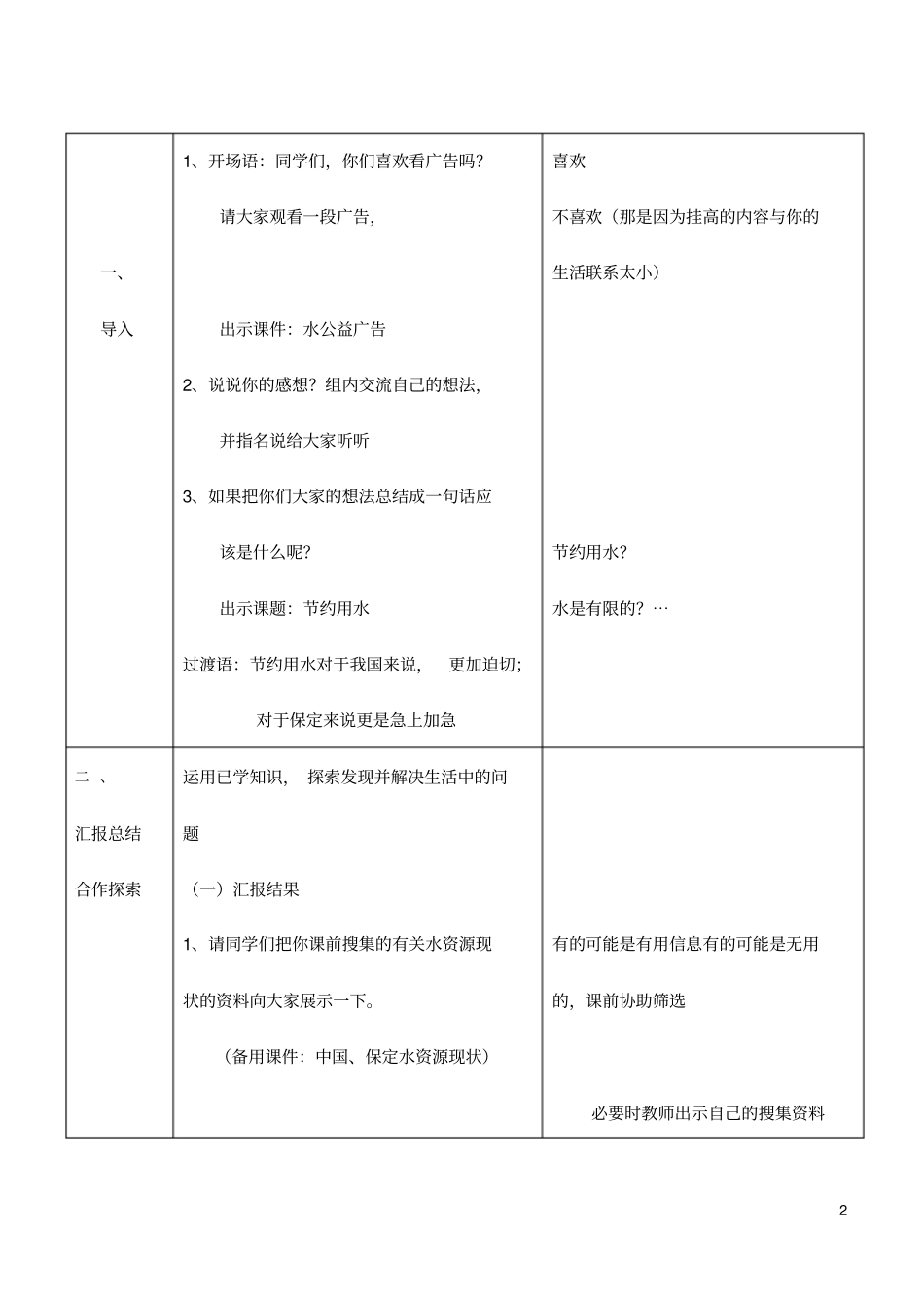 小学六年级数学综合实践活动课教学设计_第2页
