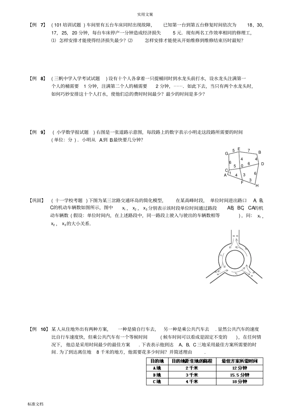 小学奥数题库——统筹规划_第3页