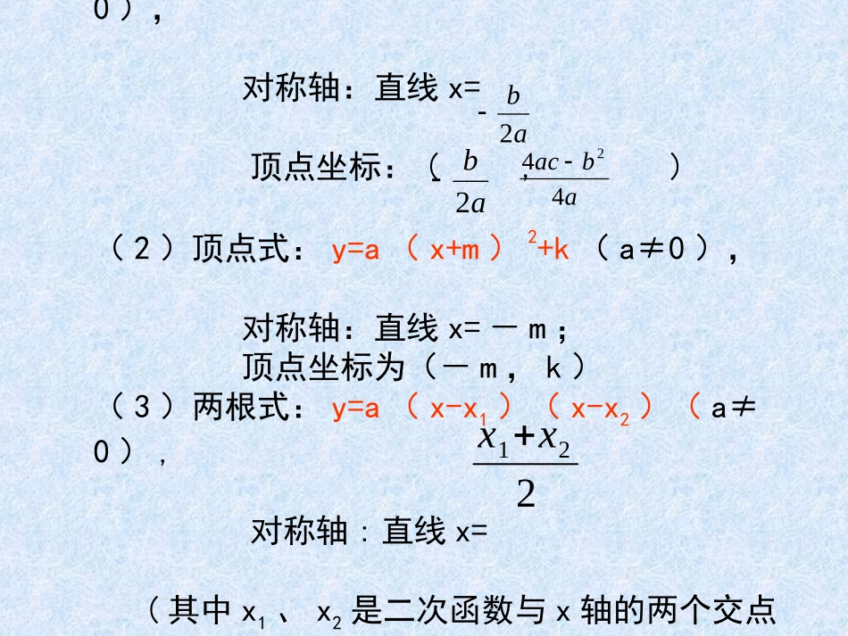二次函数知识点复习PPT_第3页