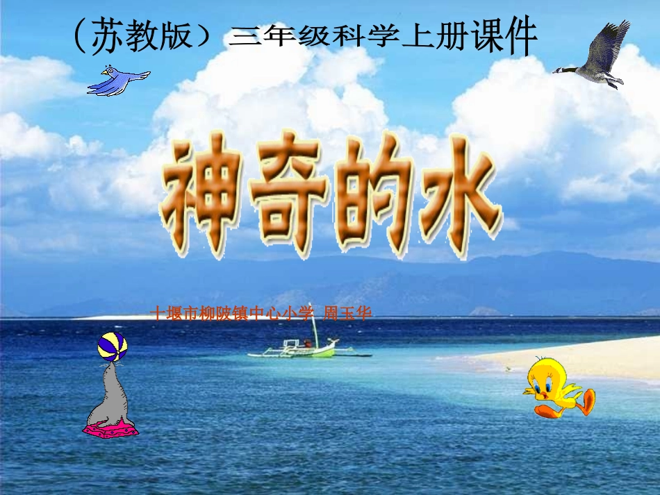小学科学三年级上册《神奇的水》-苏教版PPT课件_第1页