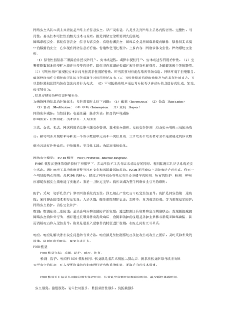 网络安全知识要点讲解