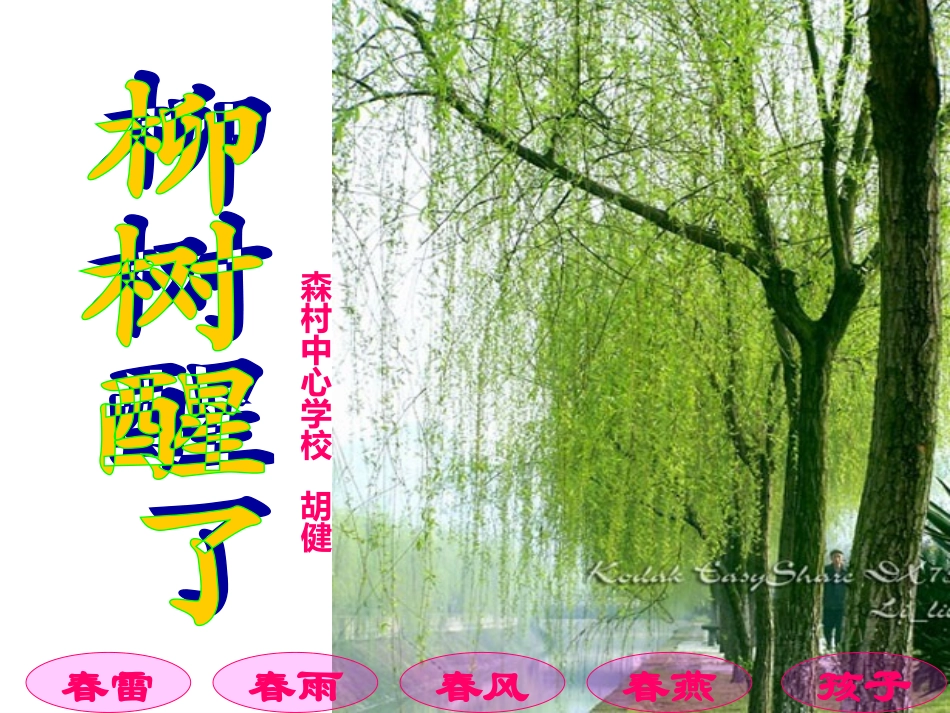 一年级语文下册《1、柳树醒了》课件_第1页