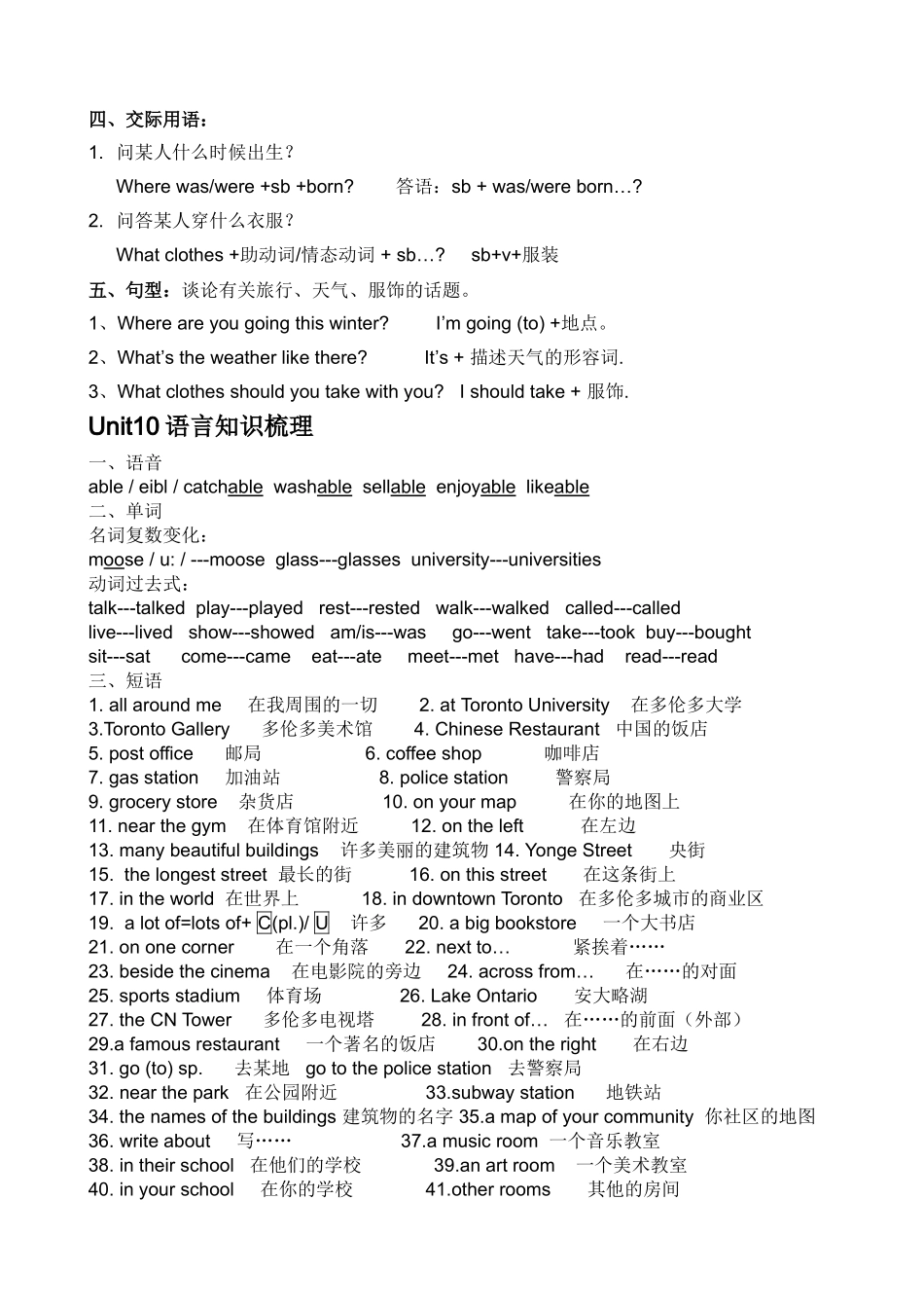 《新起点英语》六年级下册语言知识汇总2012[1][1]3_第2页