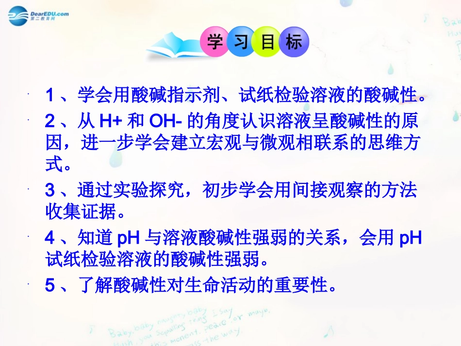 山东泰安新城实验中学九年级化学下册73溶液的酸碱性课件（新版）鲁教版_第2页