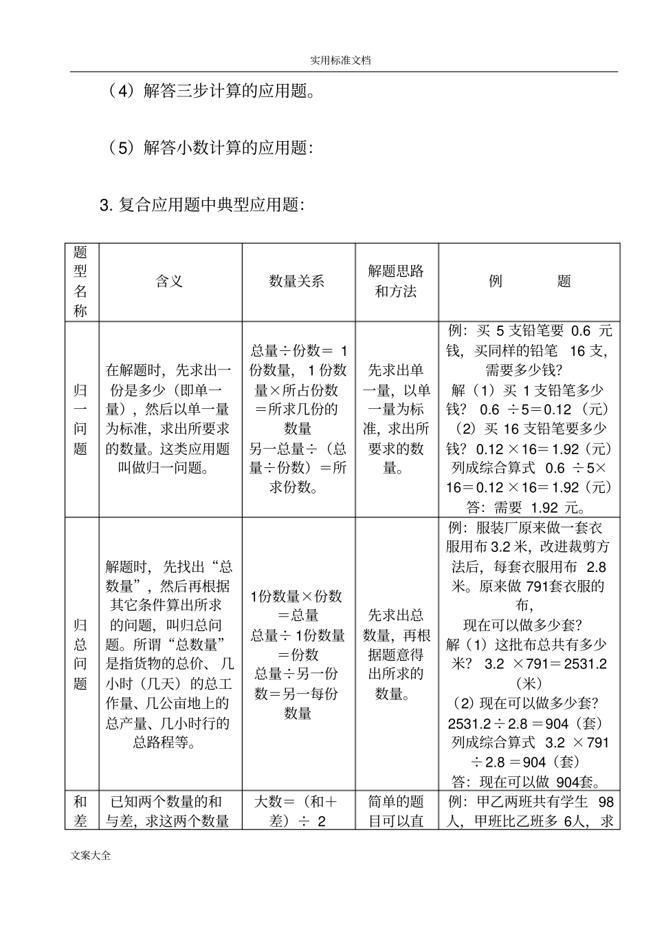 小学数学典型应用题类型解题思路_第2页
