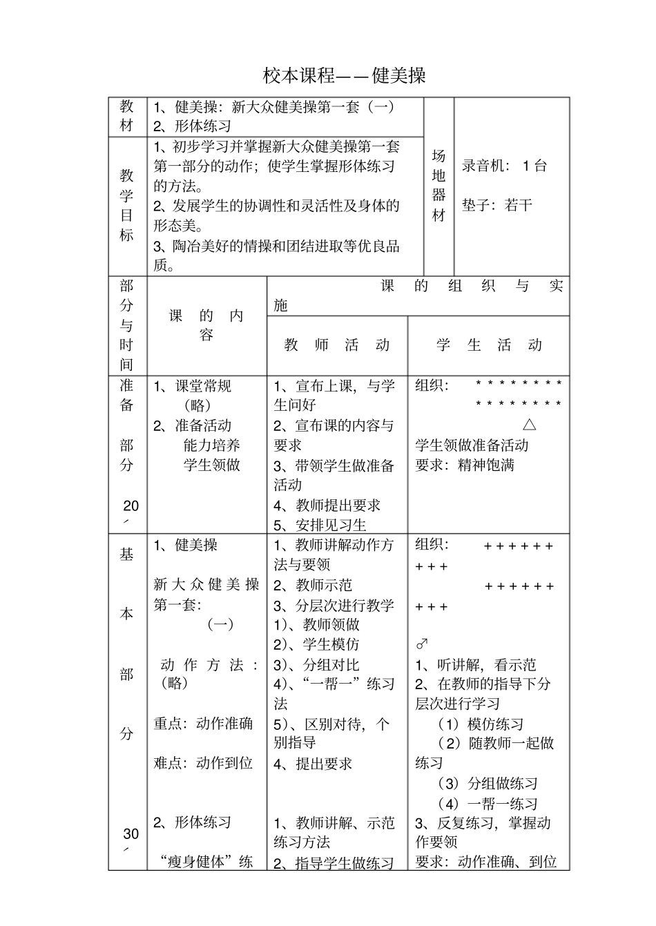 小学校本课程——健美操_第3页