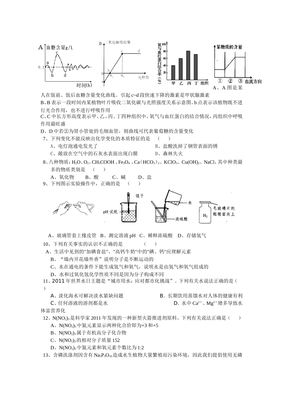 一模理综试题_第2页