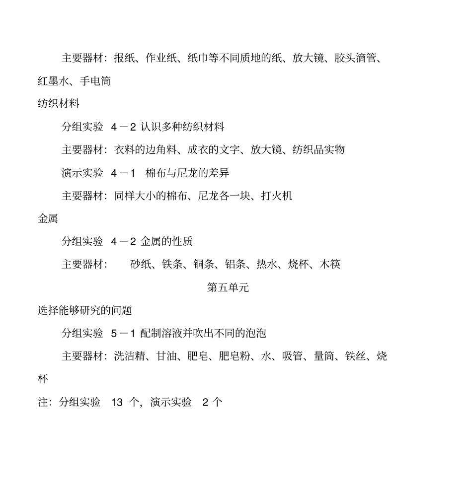 小学科学苏教版试验目录_第3页