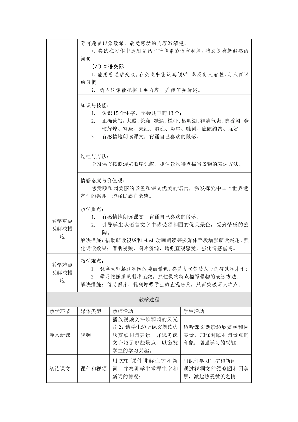 案例9-3《颐和园》教学设计_第2页