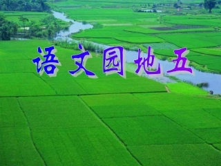 人教版小学二年级语文下册《语文园地五》课件
