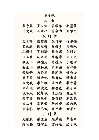 弟子规 (4)