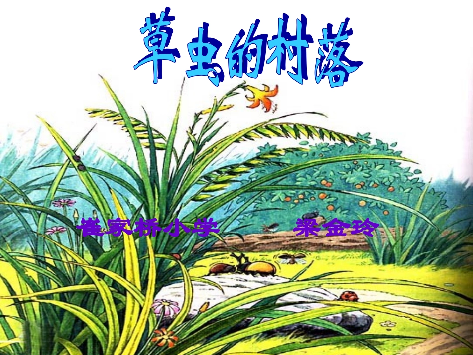 《草虫的村落》课件_第1页