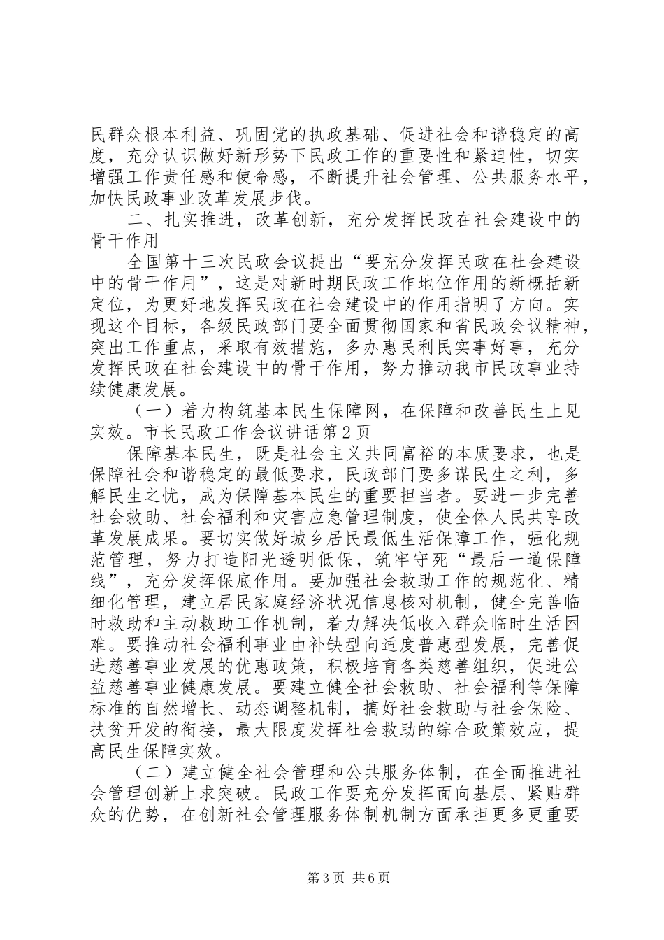 市长民政工作会议讲话发言_第3页