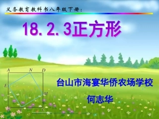 八年级下册数学正方形（何志华）