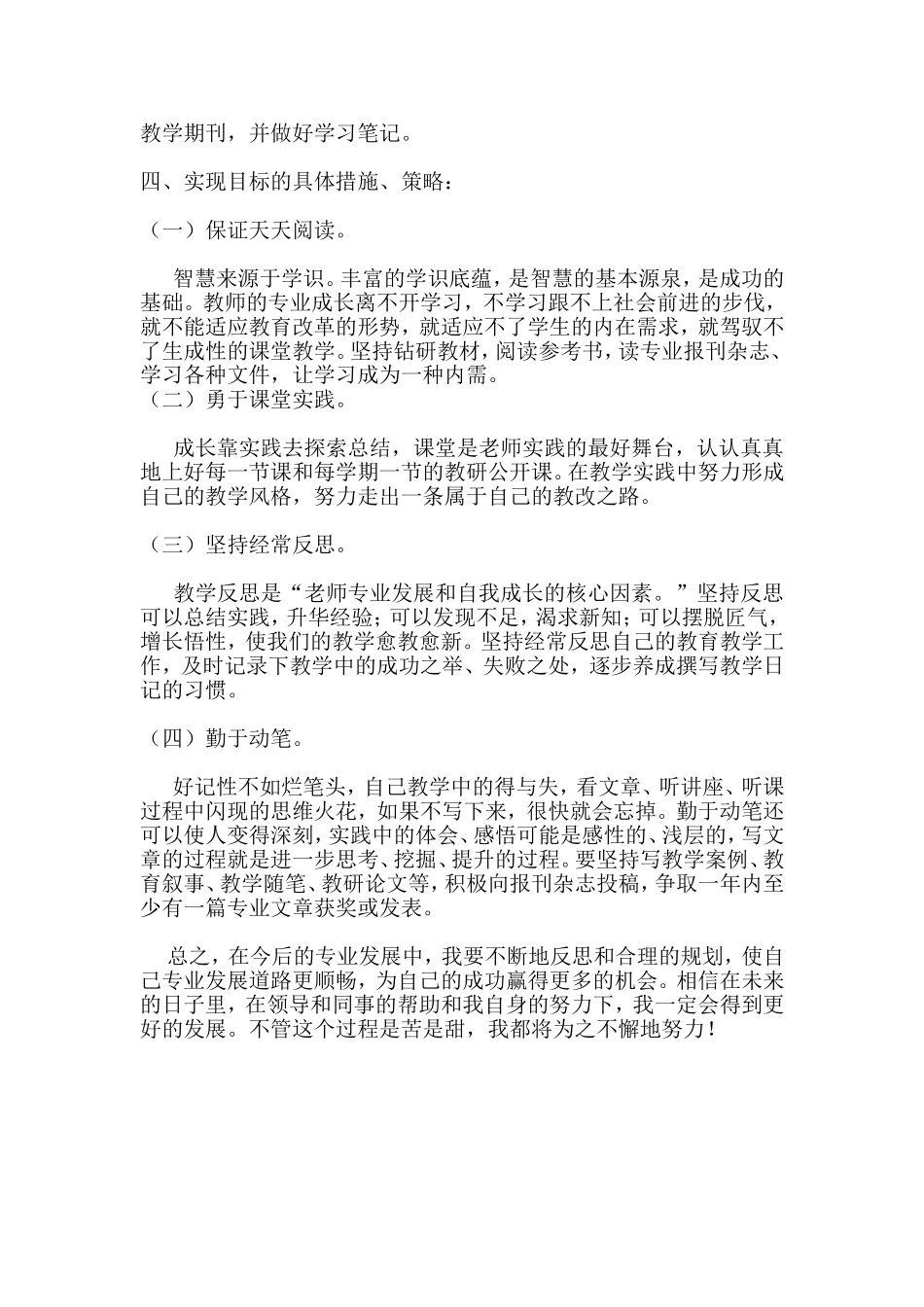 教师专业成长规划_第2页