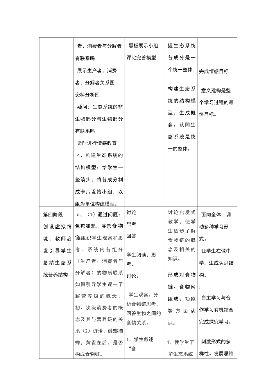 生态系统的结构 教学设计_第3页