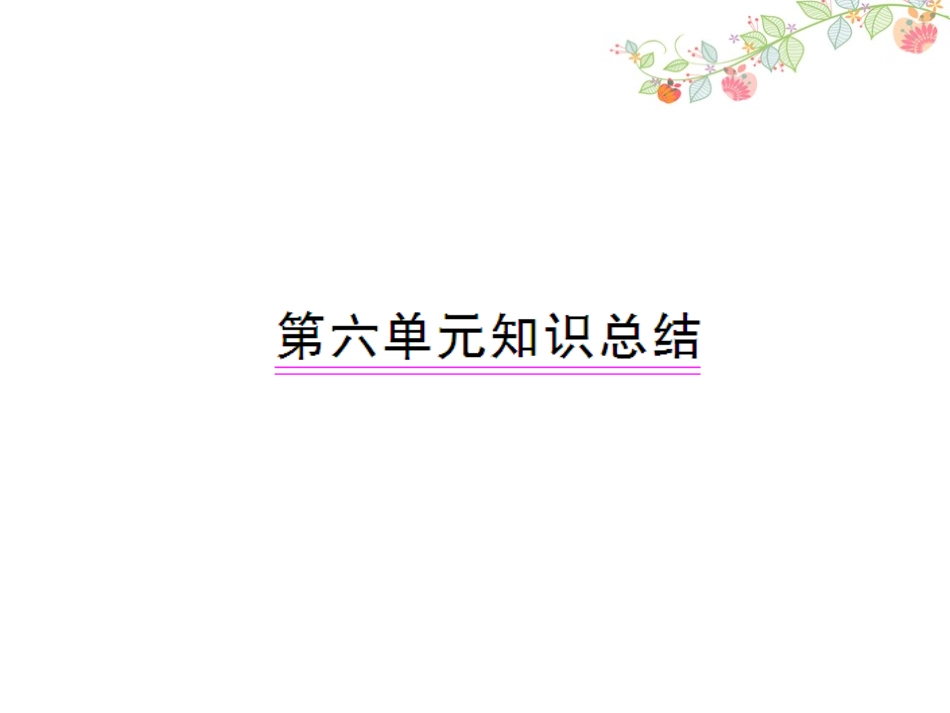 语文第八册第六单元知识总结_第1页